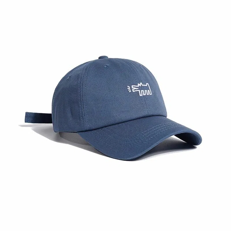 【通勤百搭 刺绣汪汪】 攸委 遮阳防晒鸭舌帽女户外透气小狗 棉 软顶水洗大头围男款简约 男女同款情侣款