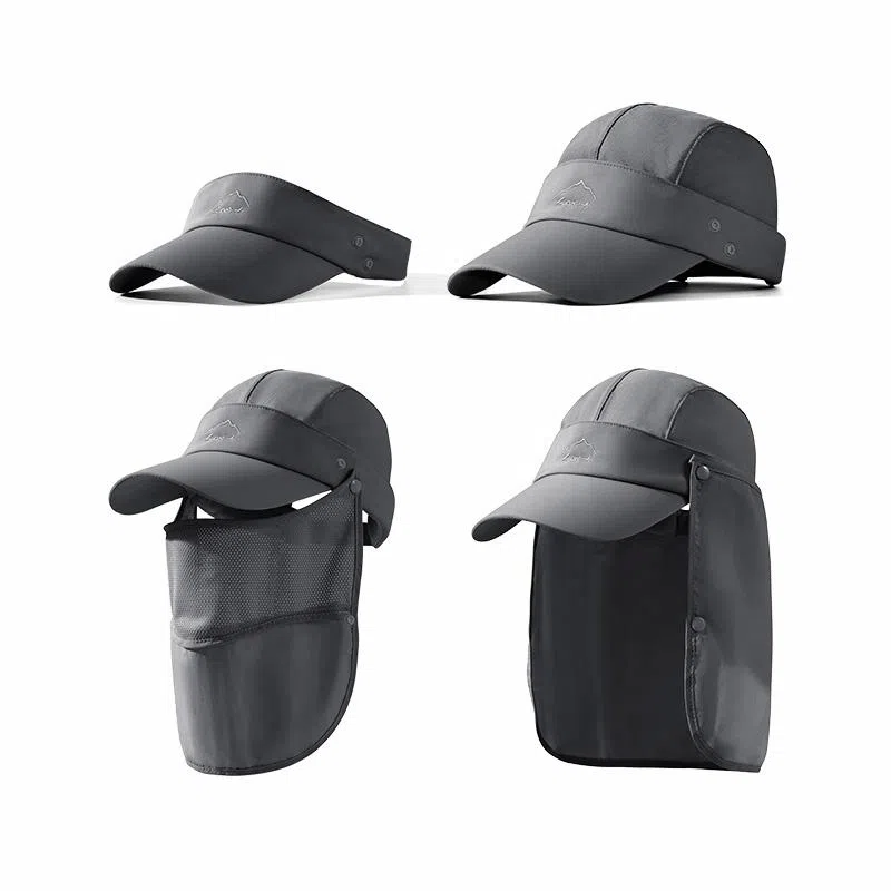 【一件顶4件】 南极人 夏季防紫外线遮阳帽子速干透气钓鱼帽空顶遮全脸面罩护颈太阳帽户外徒步登山防泼水 轻便 防晒帽 男女同款情侣款