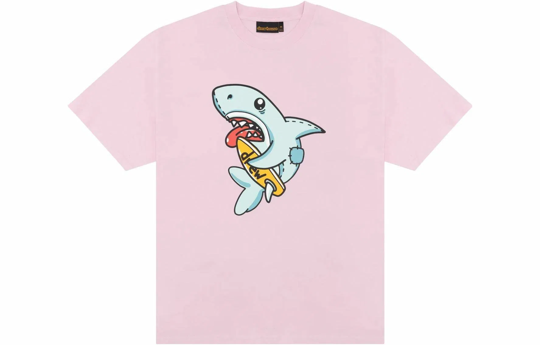 Drew House Cartoon Shark Tee Pink
