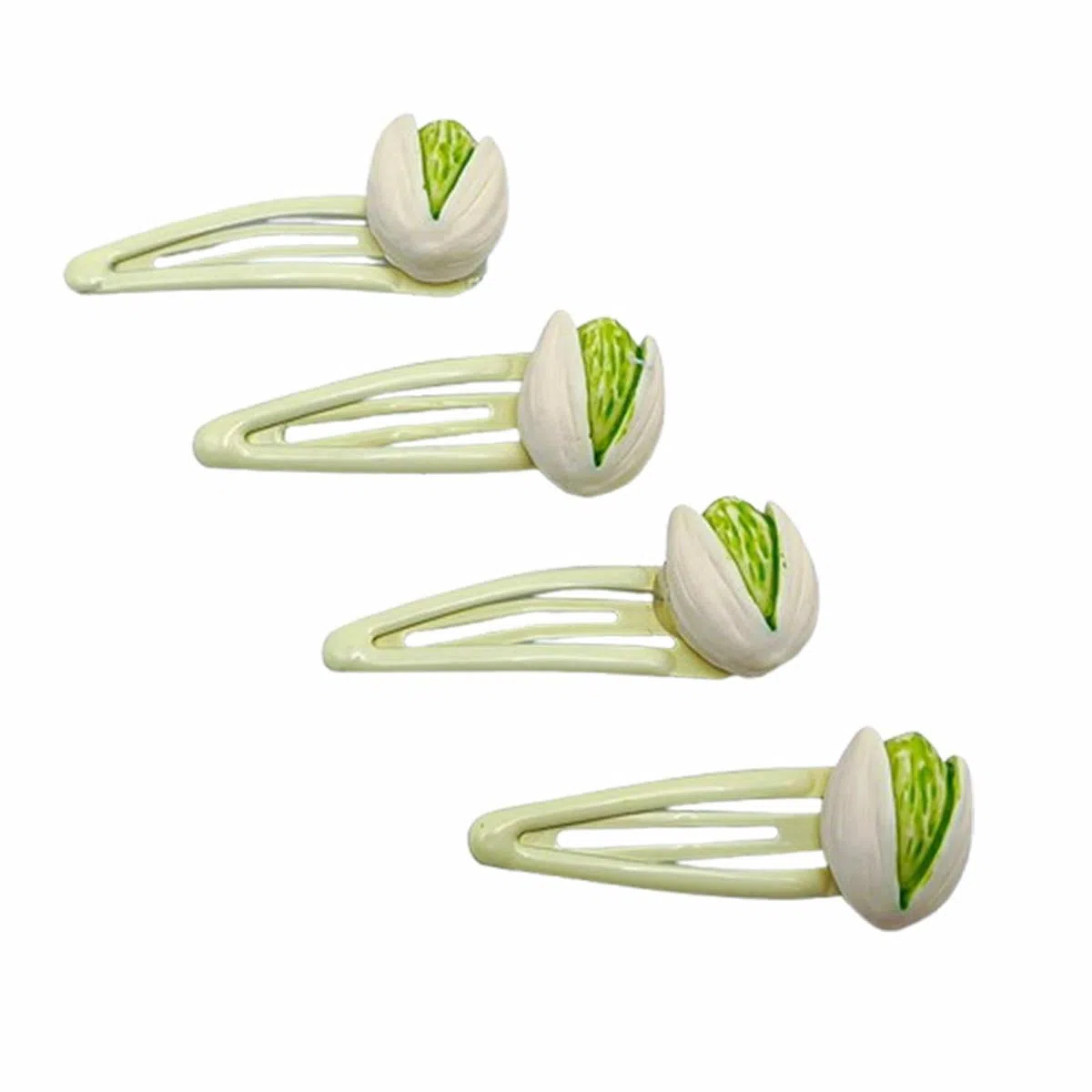 简应舒 开心果夹子夹头发碎侧边夹子小发卡 树脂 发夹 女款