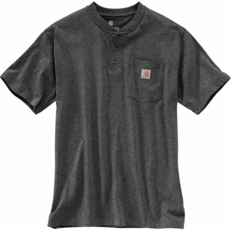 Carhartt K84 LOOSE FIT HEAVYWEIGHT SHORT-SLEEVE POCKET HENLEY T-SHIRT LogoT