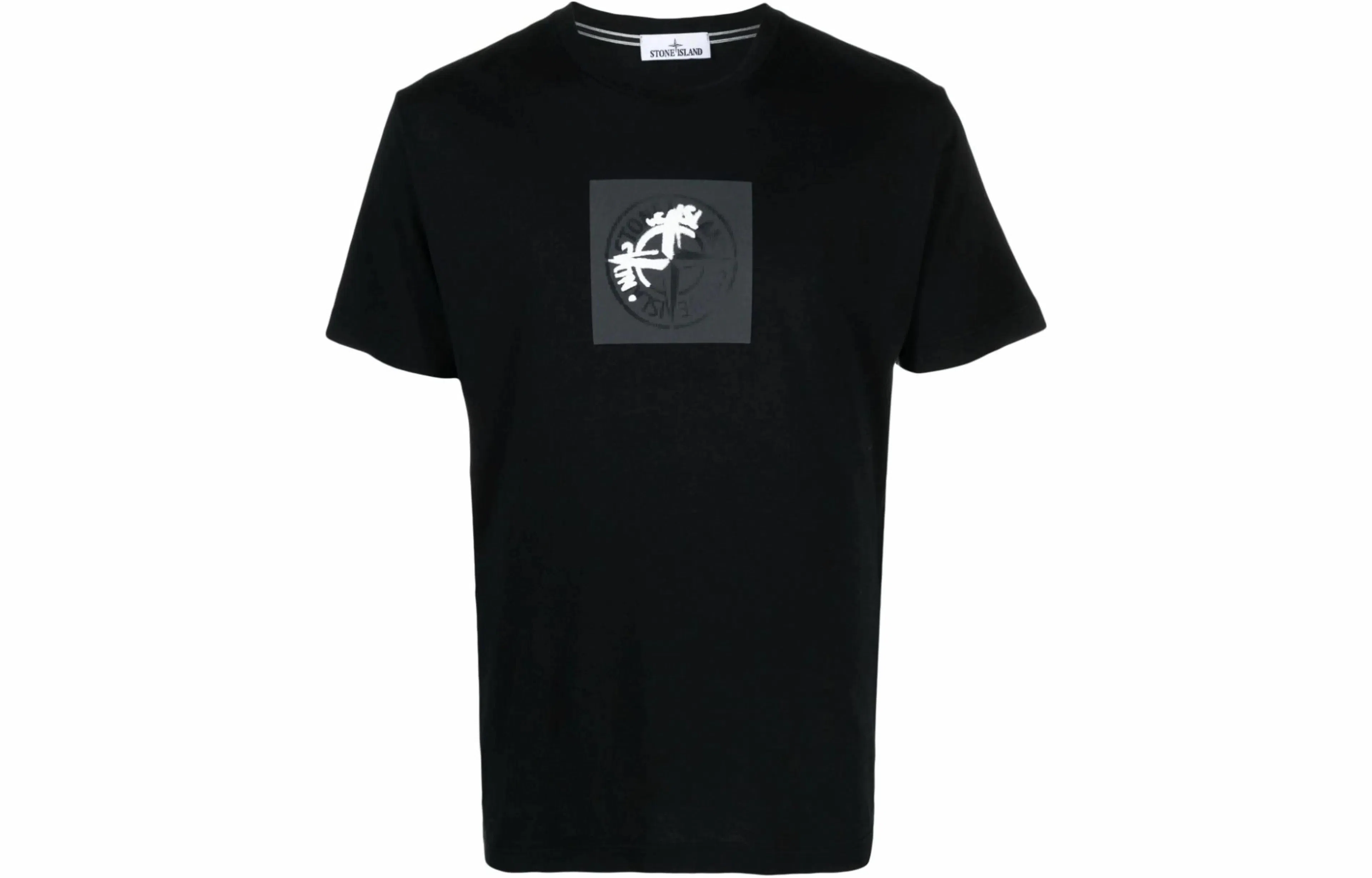 Stone Island SS24 Compass Print T-Shirt Black