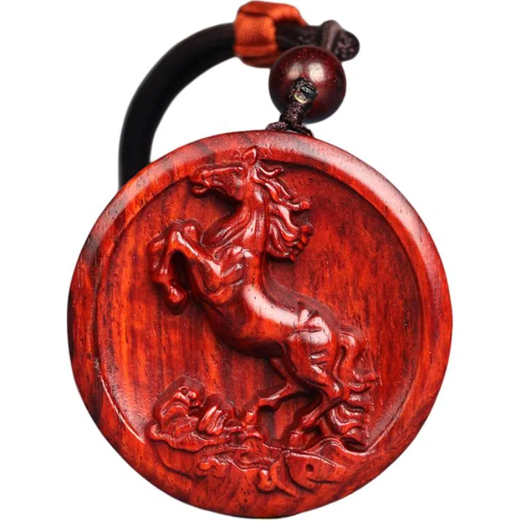 工匠一族 十二生肖牌木作挂件平安无事牌 紫檀属 吊坠 男女同款情侣款