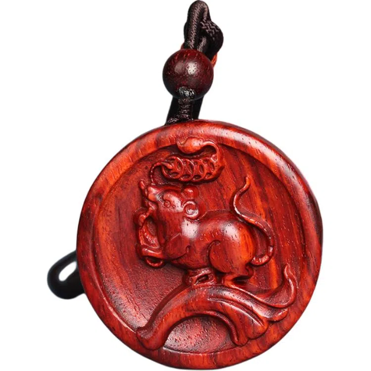 工匠一族 十二生肖牌木作挂件平安无事牌 紫檀属 吊坠 男女同款情侣款