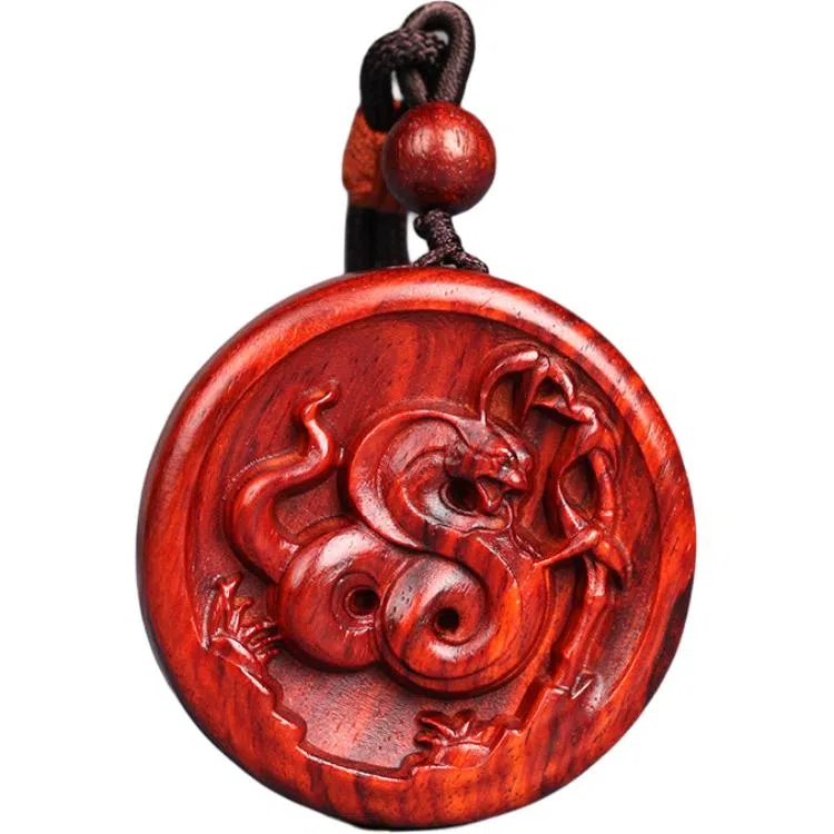 工匠一族 十二生肖牌木作挂件平安无事牌 紫檀属 吊坠 男女同款情侣款