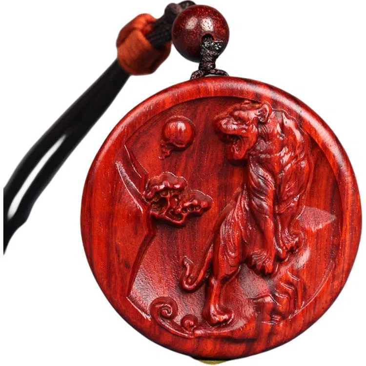 工匠一族 十二生肖牌木作挂件平安无事牌 紫檀属 吊坠 男女同款情侣款