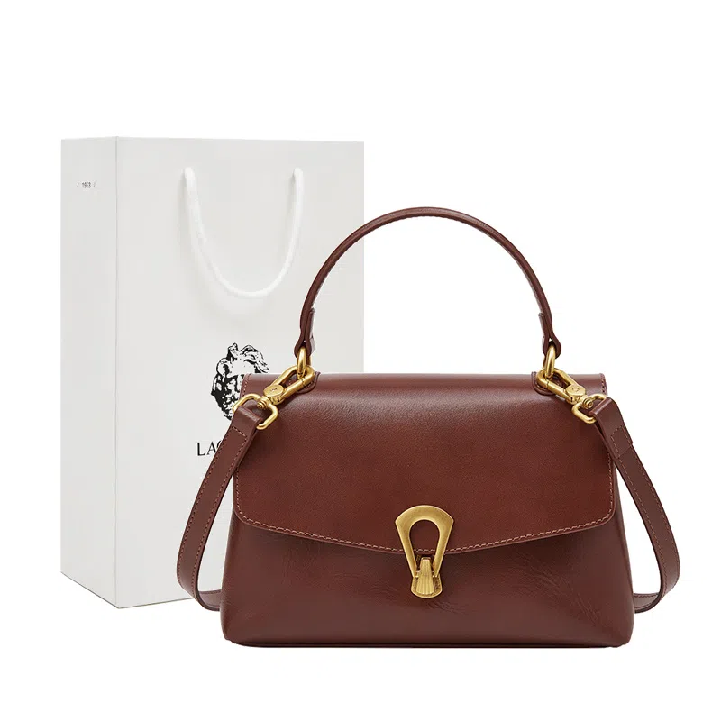 老人头 百搭 牛皮 斜挎手提包 常规 女款 多色