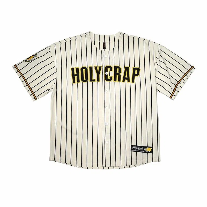 Holycrap Striped Crewneck Tee