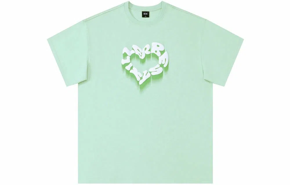BTK Foam Heart Letter T-Shirt