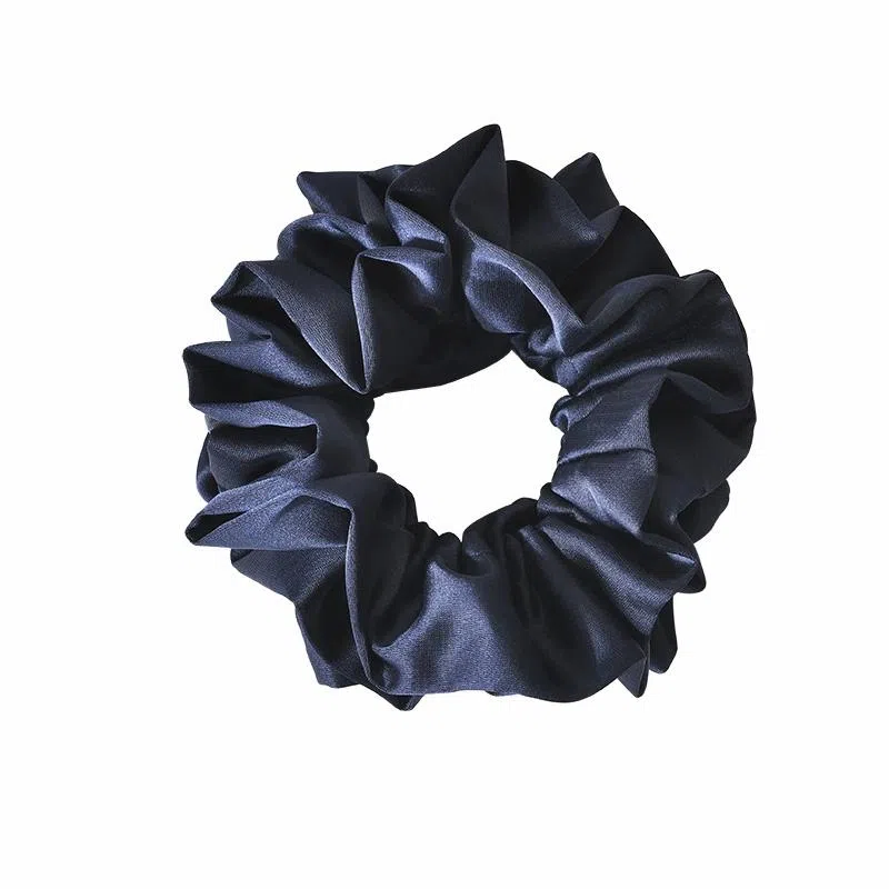 左欧 韩国纯色  大肠圈简约气质 复古法式粗大号缎面发绳 布艺 发圈 女款