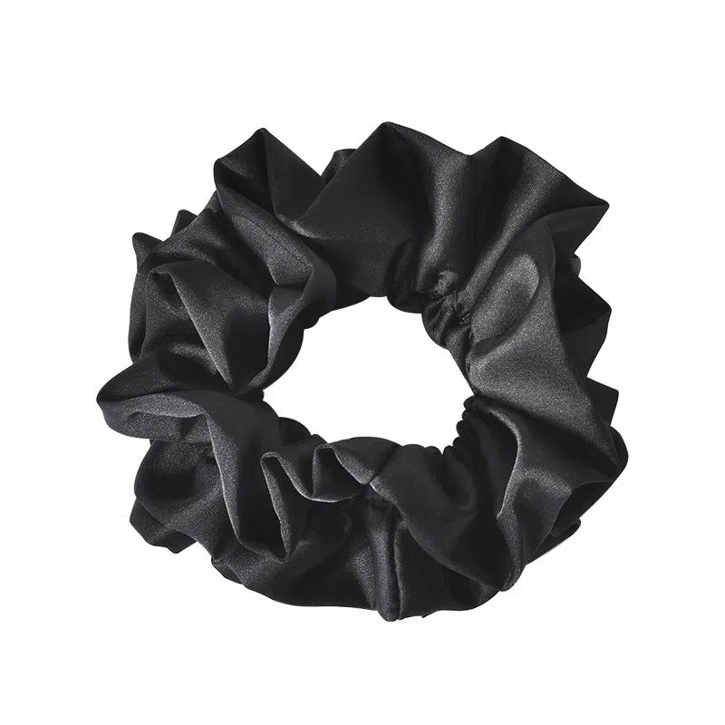 左欧 韩国纯色  大肠圈简约气质 复古法式粗大号缎面发绳 布艺 发圈 女款