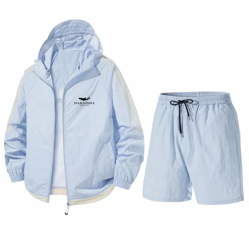 大白鲨 休闲百搭纯色防晒服 男款