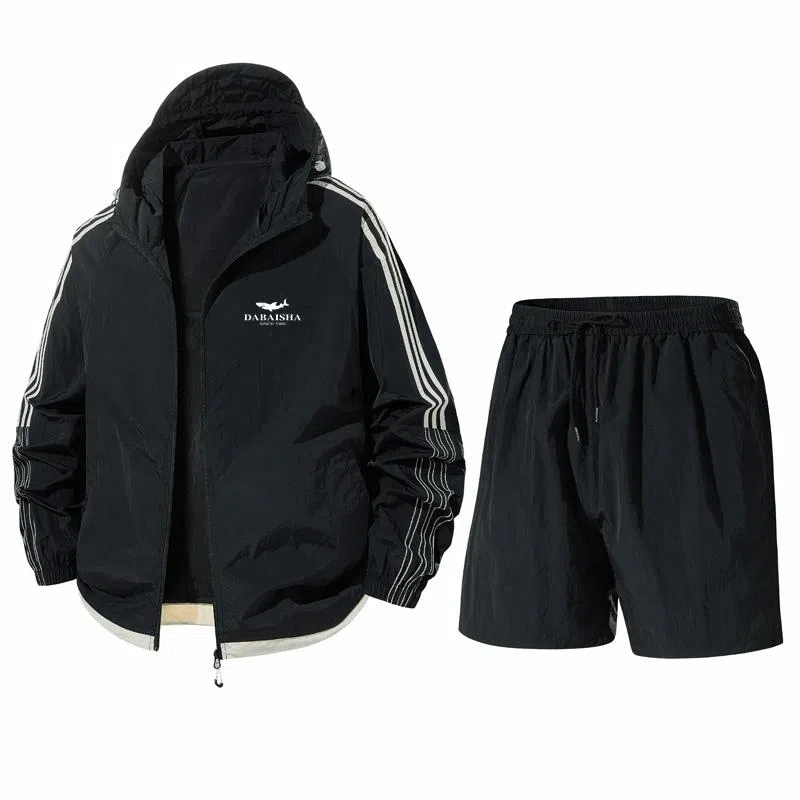大白鲨 休闲百搭纯色防晒服 男款
