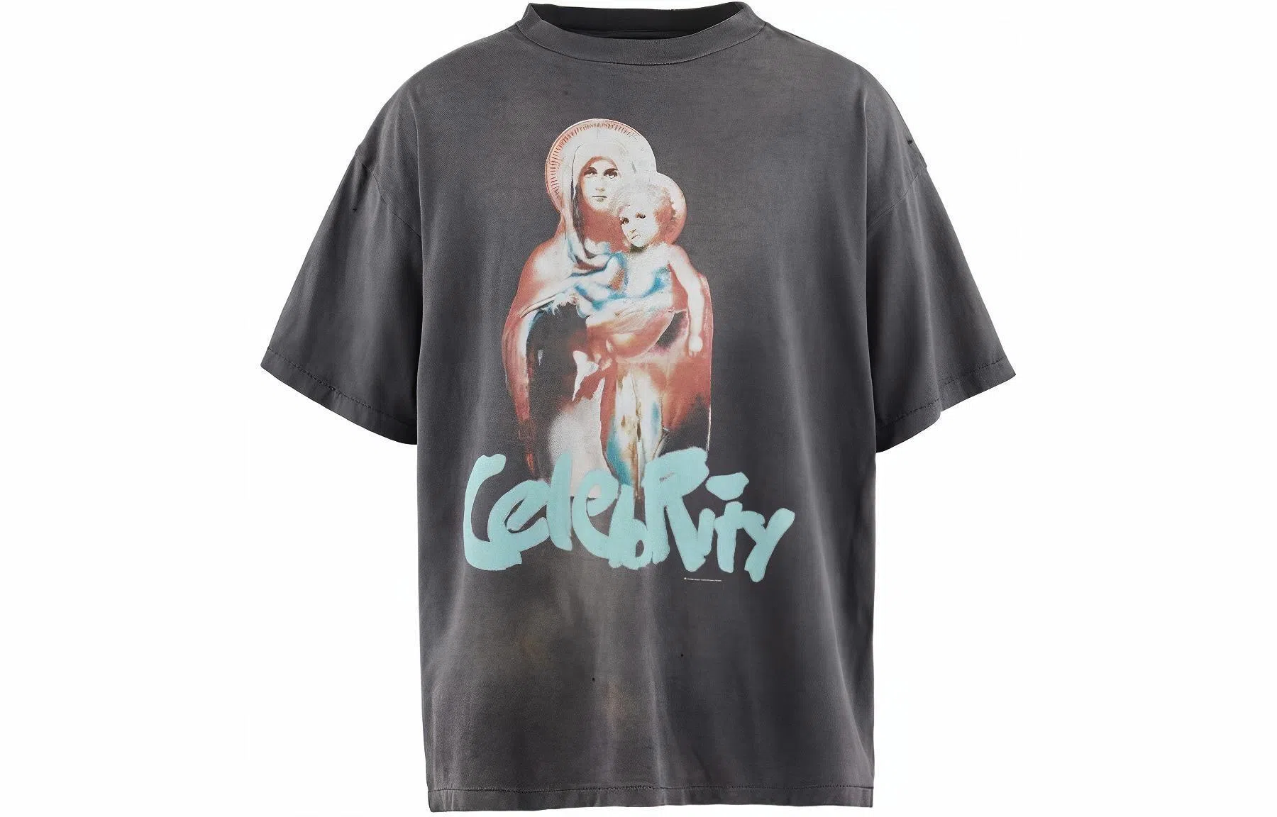 SAINT Mxxxxxx x SHERMER ACADEMY SS24 Grey T-Shirt