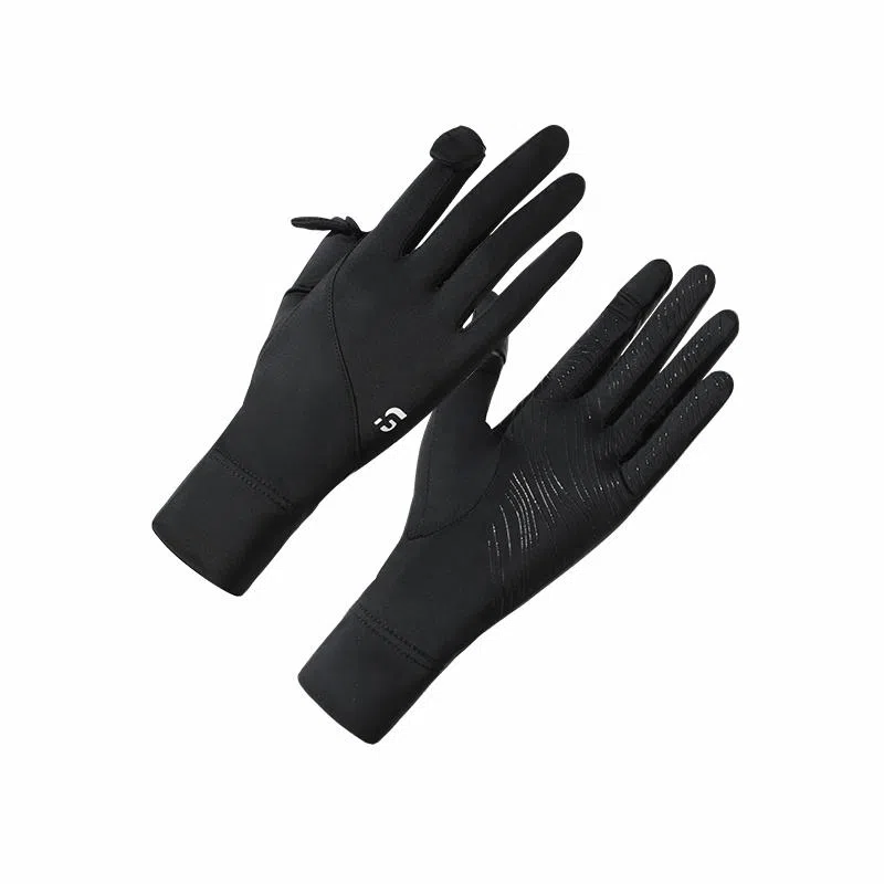 俞兆林 冰丝薄款夏季防紫外线遮阳开车骑行户外运动透气防滑可触屏 凉感 防晒手套 女款