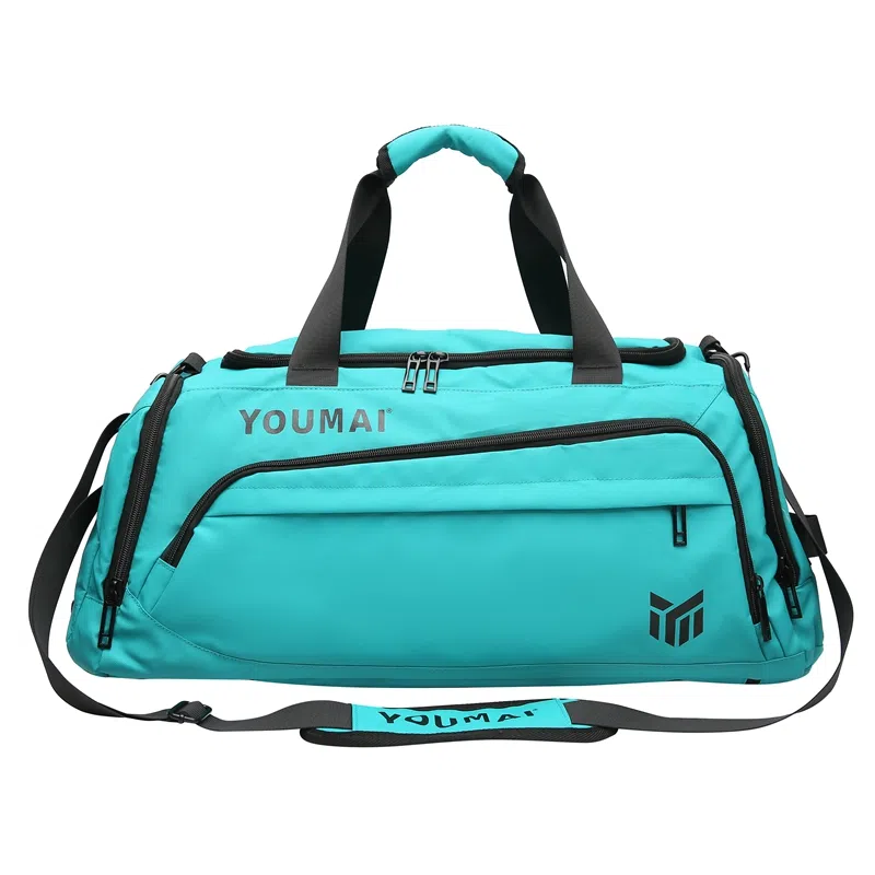 德力熊 休闲简约轻便 牛津布 健身包 男女同款情侣款 黑色桔色卡其色白色黄色军绿色湖蓝色灰色