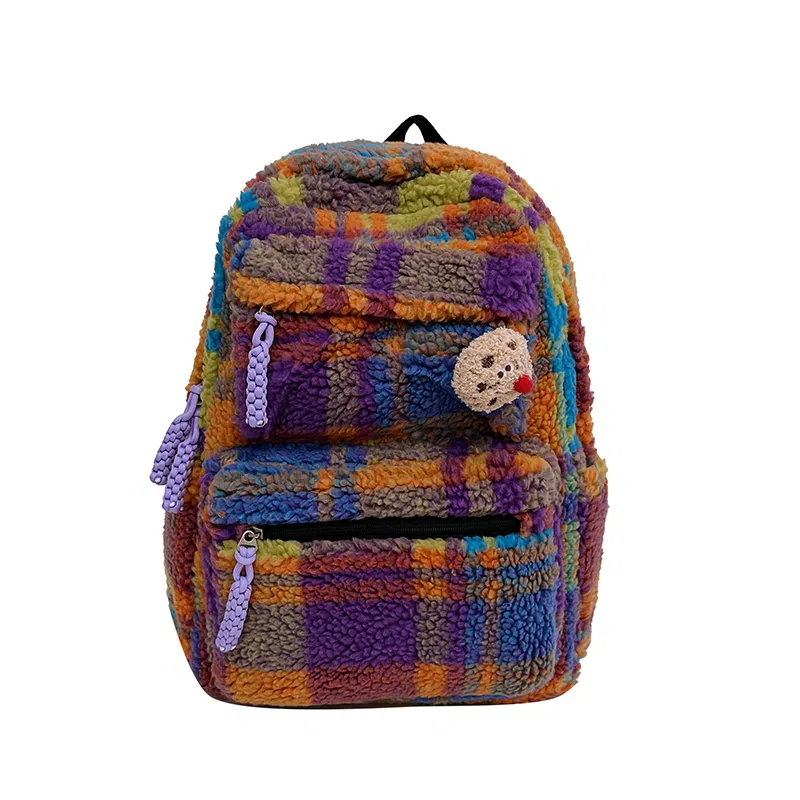 彤彤兔 复古休闲 尼龙 双肩包 女款 多色