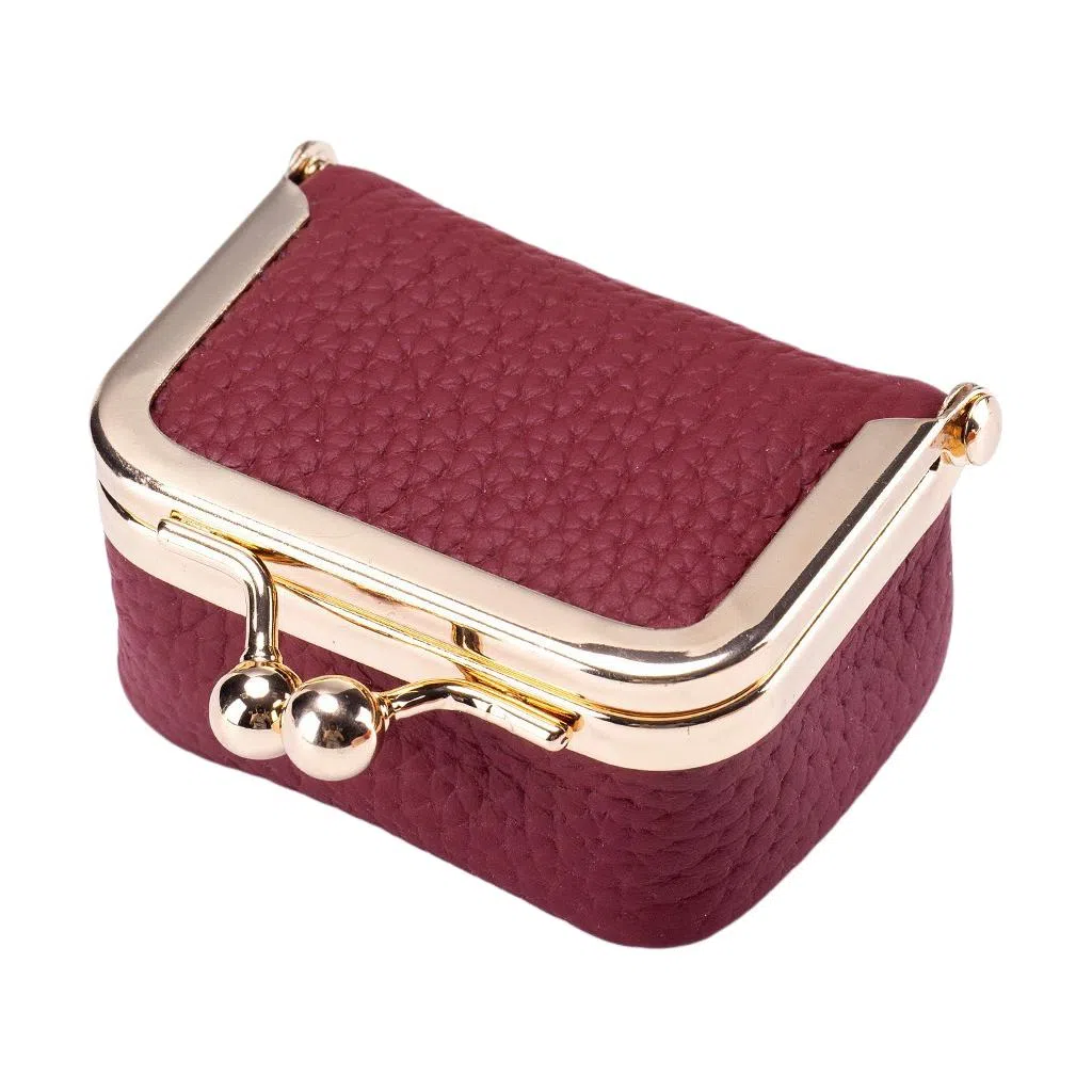 彤彤兔 真皮小巧 头层牛皮 零钱包 女款 黑色/酒红色/橙色/黄色/粉色/蓝色/绿色