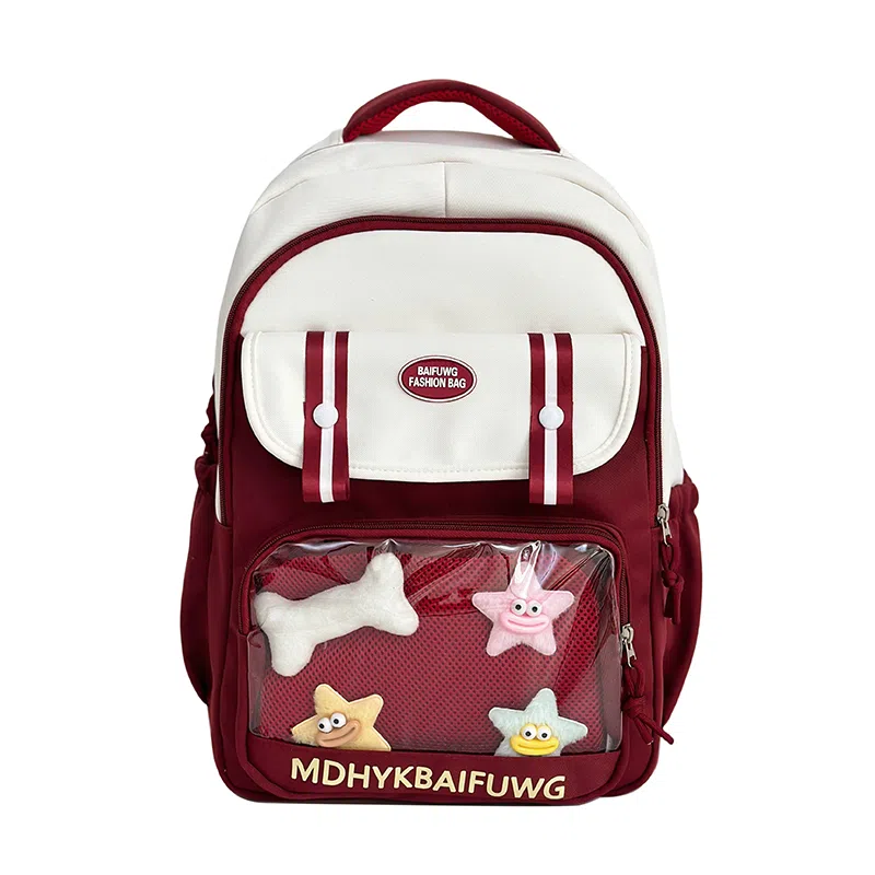 彤彤兔 高颜值简约时尚 尼龙 双肩包 常规 男女同款情侣款 多色