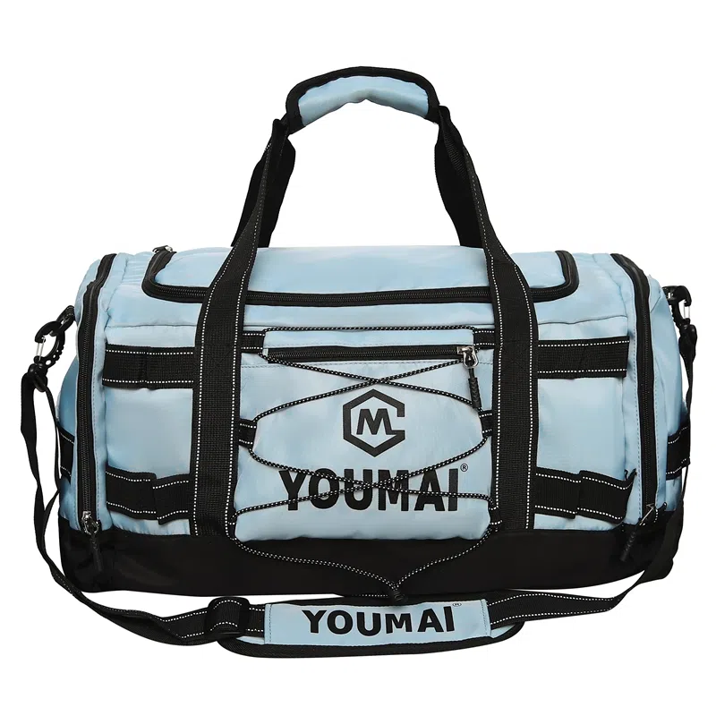 德力熊 短途斜挎包大容量 尼龙布 健身包 男女同款情侣款 黑色\粉色\卡其色\蓝色\黄色\白色\青绿色