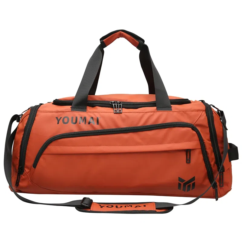 德力熊 休闲简约轻便 牛津布 健身包 男女同款情侣款 黑色桔色卡其色白色黄色军绿色湖蓝色灰色