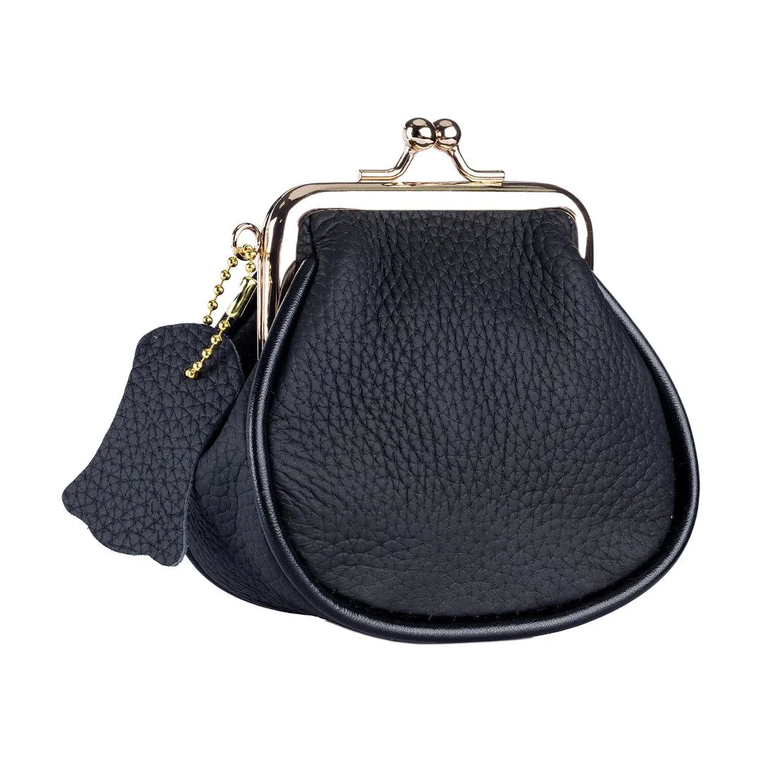 彤彤兔 真皮创意 头层牛皮 零钱包 女款 黑色/酒红色/大象灰色/牛仔蓝色/橙色/土黄色