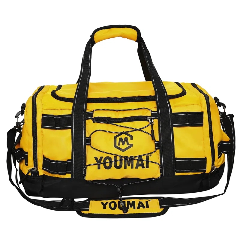 德力熊 短途斜挎包大容量 尼龙布 健身包 男女同款情侣款 黑色\粉色\卡其色\蓝色\黄色\白色\青绿色