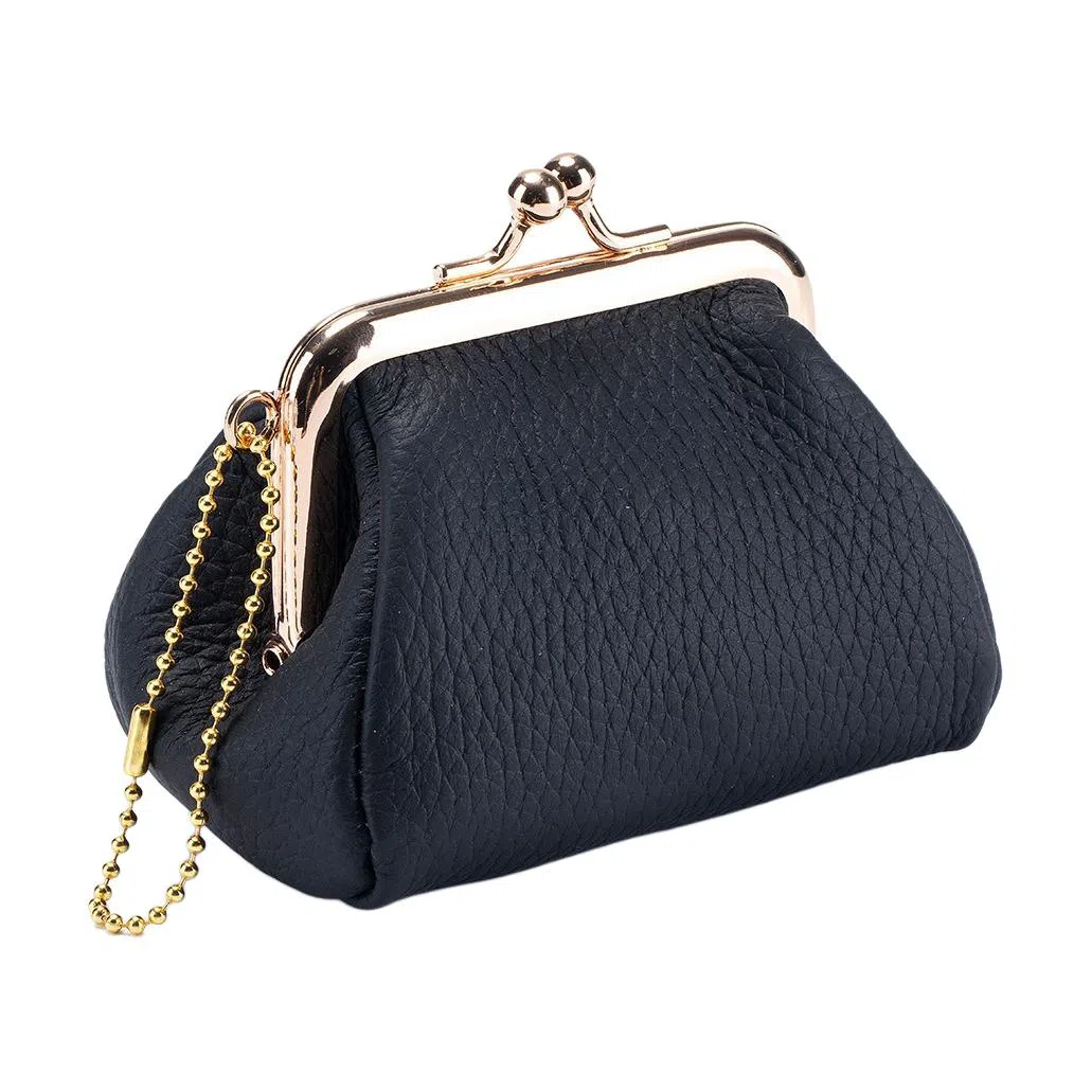 彤彤兔 创意迷你收纳口 头层牛皮 零钱包 女款 黑色/米白色/卡其色/土黄色/黄色/橙色