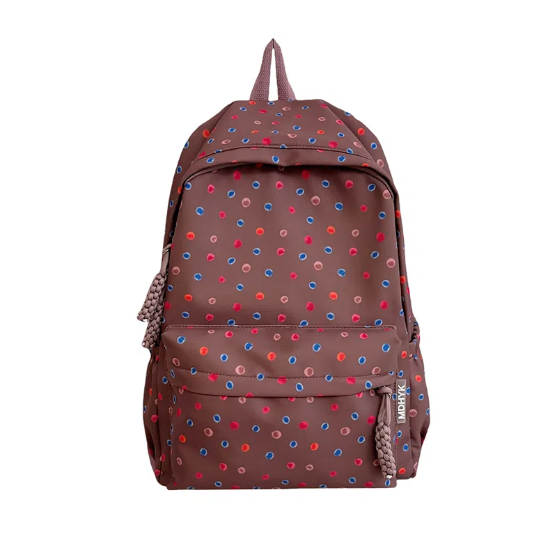 彤彤兔 可爱休闲百搭 涤纶（聚酯纤维） 双肩包 女款 白色/棕色