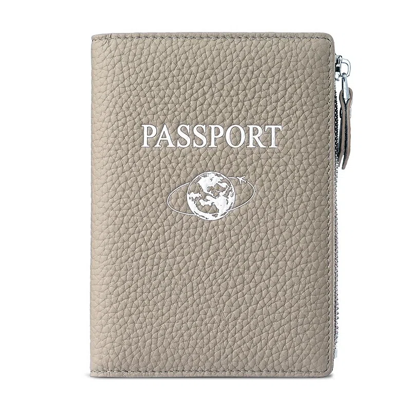 彤彤兔 多功能旅游机票夹 头层牛皮 护照包钱包卡包 男女同款情侣款 大象灰色\粉色\蓝色\绿色\红色\黑色