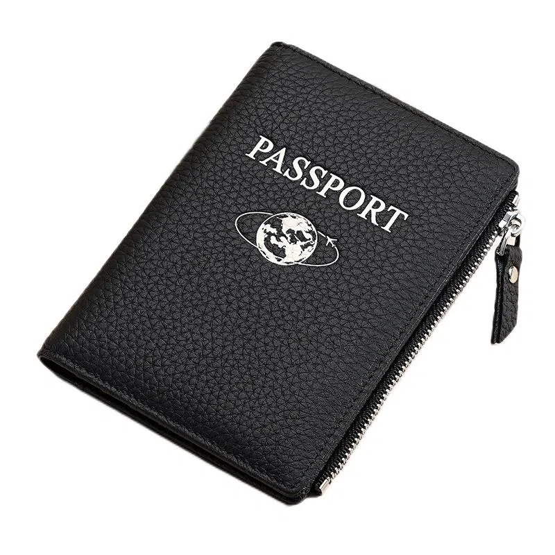 彤彤兔 多功能旅游机票夹 头层牛皮 护照包钱包卡包 男女同款情侣款 大象灰色\粉色\蓝色\绿色\红色\黑色