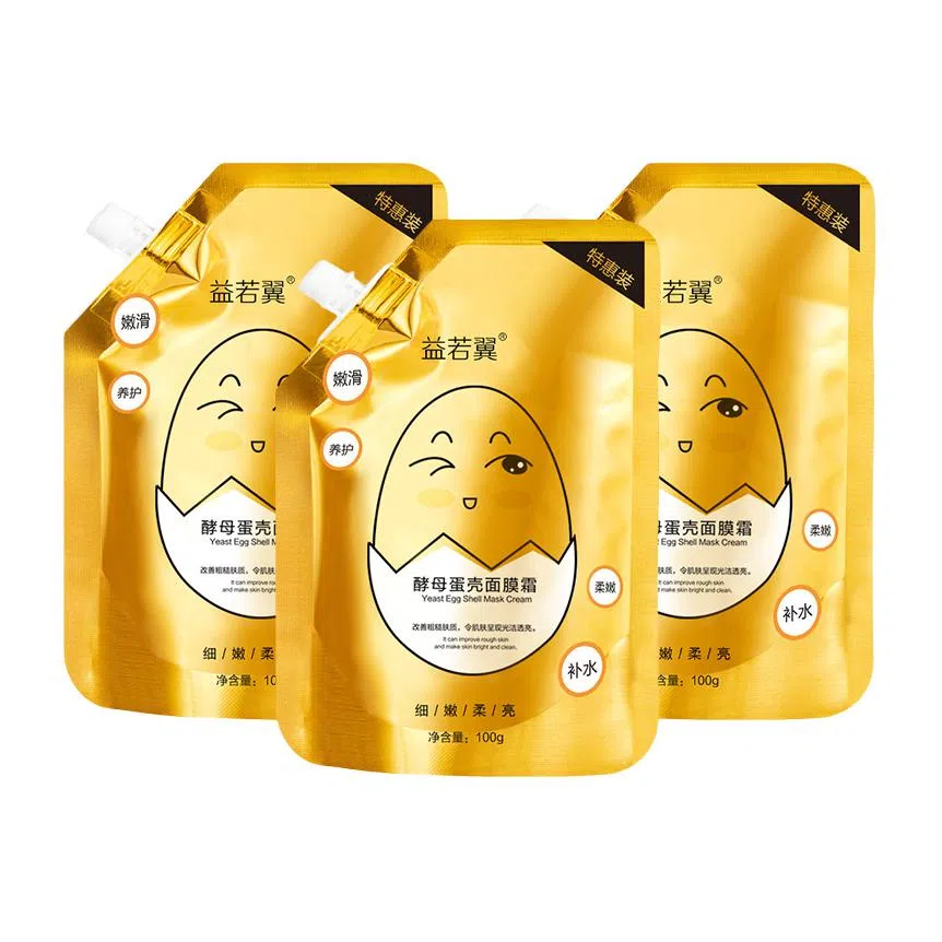 益若翼 酵母蛋壳面膜霜 保湿 多种肤质