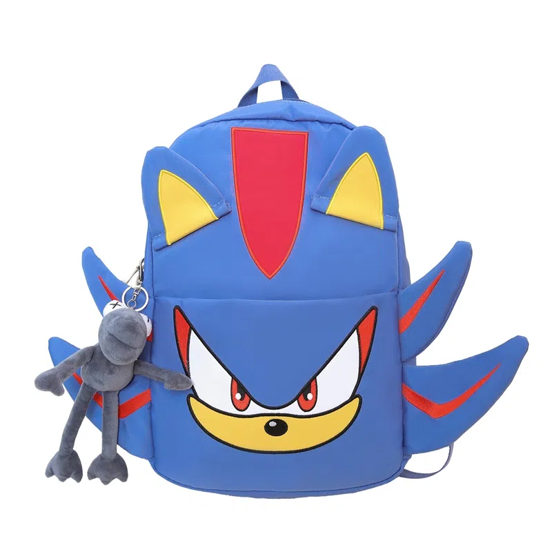 垣途者 卡通动漫街头潮流 尼龙 双肩包 男女同款情侣款 黑色/蓝色