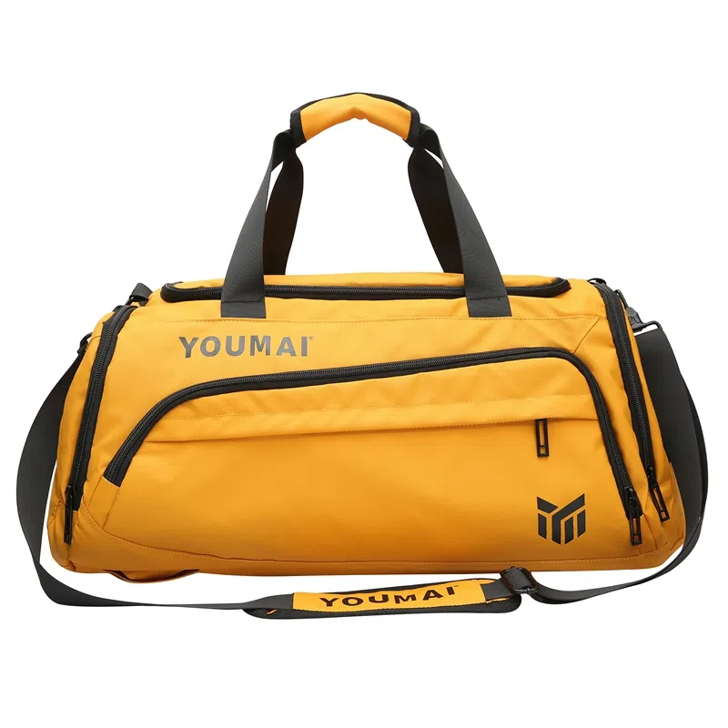 德力熊 休闲简约轻便 牛津布 健身包 男女同款情侣款 黑色桔色卡其色白色黄色军绿色湖蓝色灰色