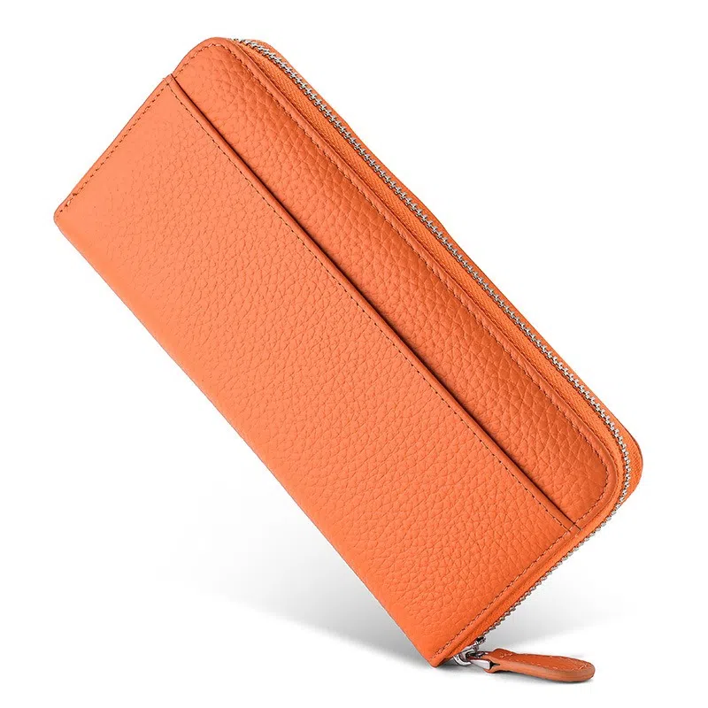 彤彤兔 长款多卡位简约 牛皮 钱包 男女同款情侣款 多色