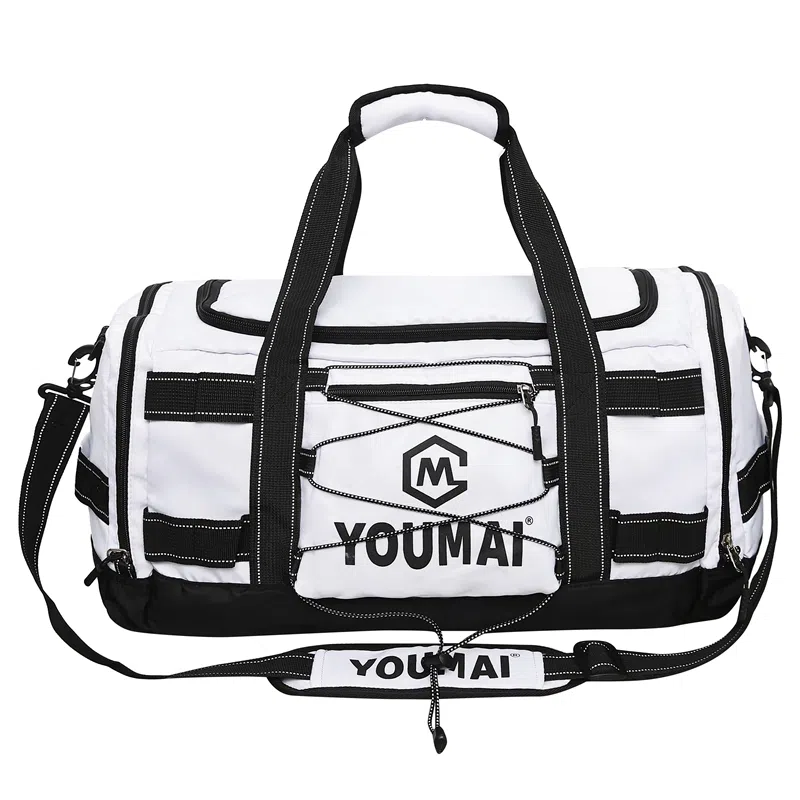 德力熊 短途斜挎包大容量 尼龙布 健身包 男女同款情侣款 黑色\粉色\卡其色\蓝色\黄色\白色\青绿色