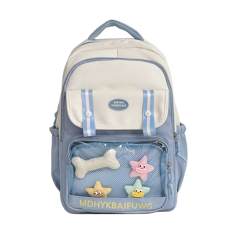 彤彤兔 高颜值简约时尚 尼龙 双肩包 常规 男女同款情侣款 多色