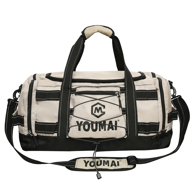 德力熊 短途斜挎包大容量 尼龙布 健身包 男女同款情侣款 黑色\粉色\卡其色\蓝色\黄色\白色\青绿色