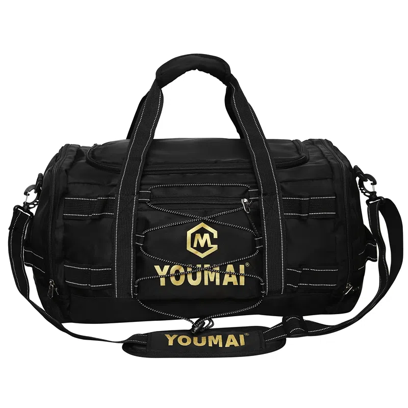 德力熊 短途斜挎包大容量 尼龙布 健身包 男女同款情侣款 黑色\粉色\卡其色\蓝色\黄色\白色\青绿色