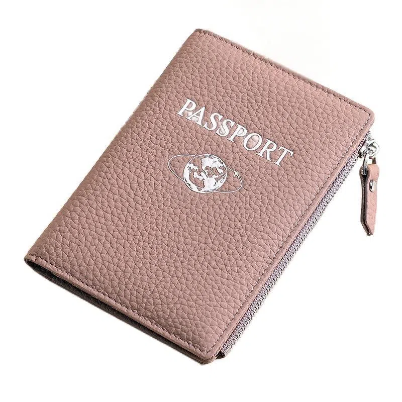 彤彤兔 多功能旅游机票夹 头层牛皮 护照包钱包卡包 男女同款情侣款 大象灰色\粉色\蓝色\绿色\红色\黑色