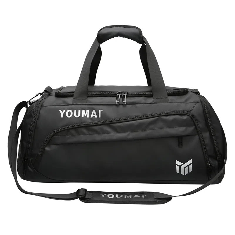 德力熊 休闲简约轻便 牛津布 健身包 男女同款情侣款 黑色桔色卡其色白色黄色军绿色湖蓝色灰色