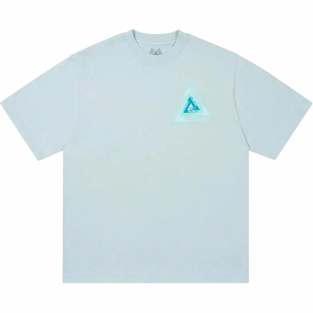 PALACE FW24 TRI-FADED T-SHIRT FAINT BLUE LOGOT
