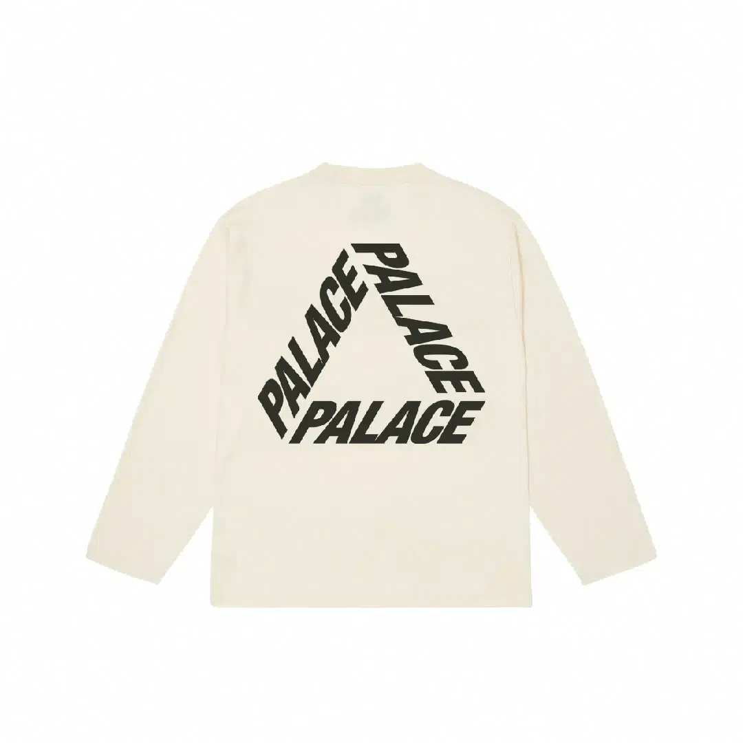 PALACE P3 Longsleeve Soft White