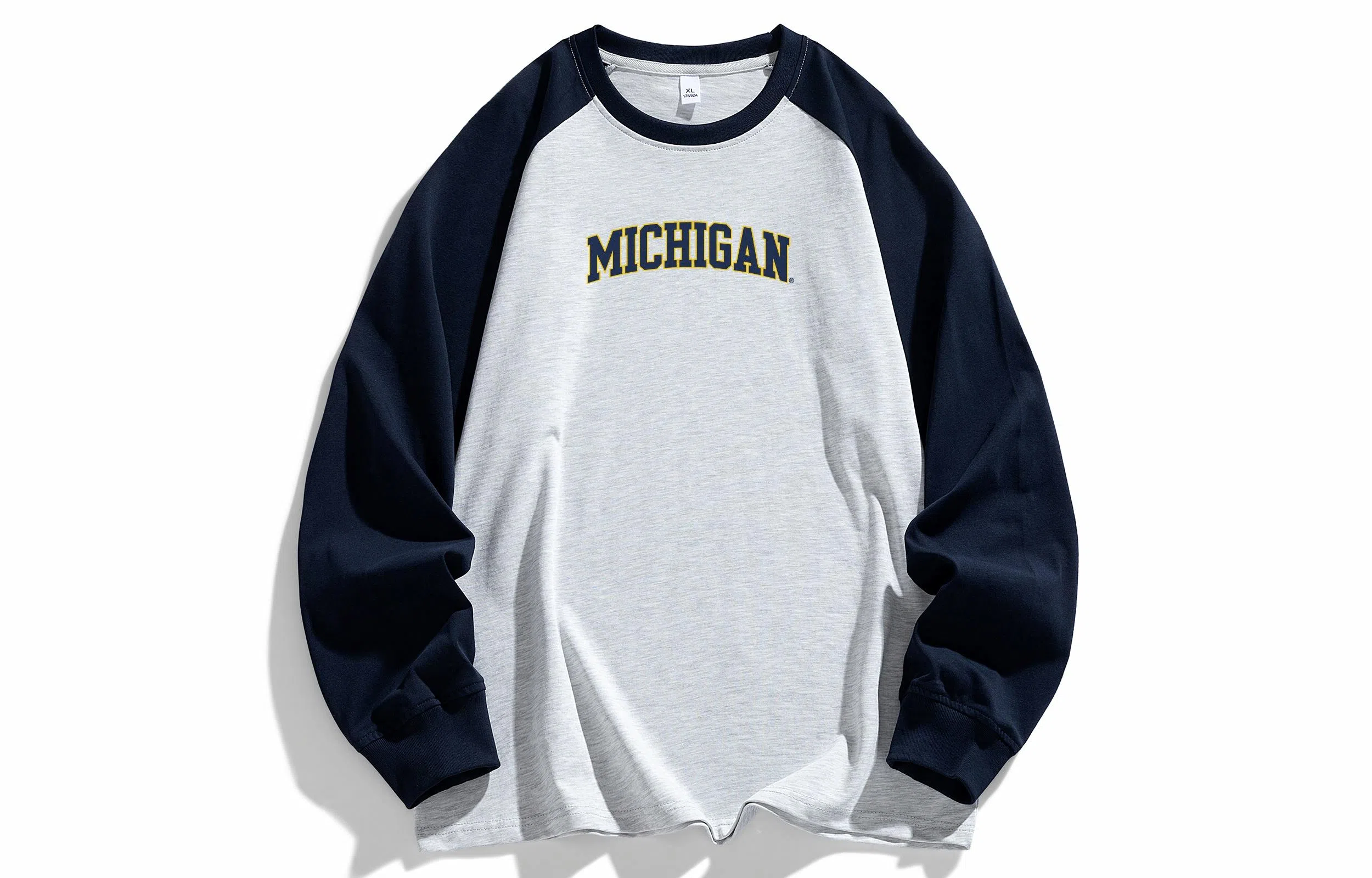 NCAA Michigan Retro Logo Long Sleeve Tee