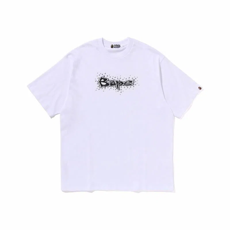 A BATHING APE SS24 Studded Letter T-Shirt
