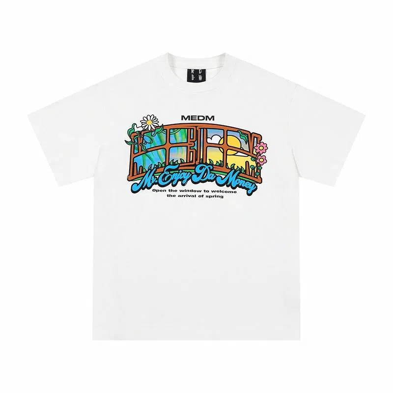 MEDM Sunset Cartoon Logo T-Shirt