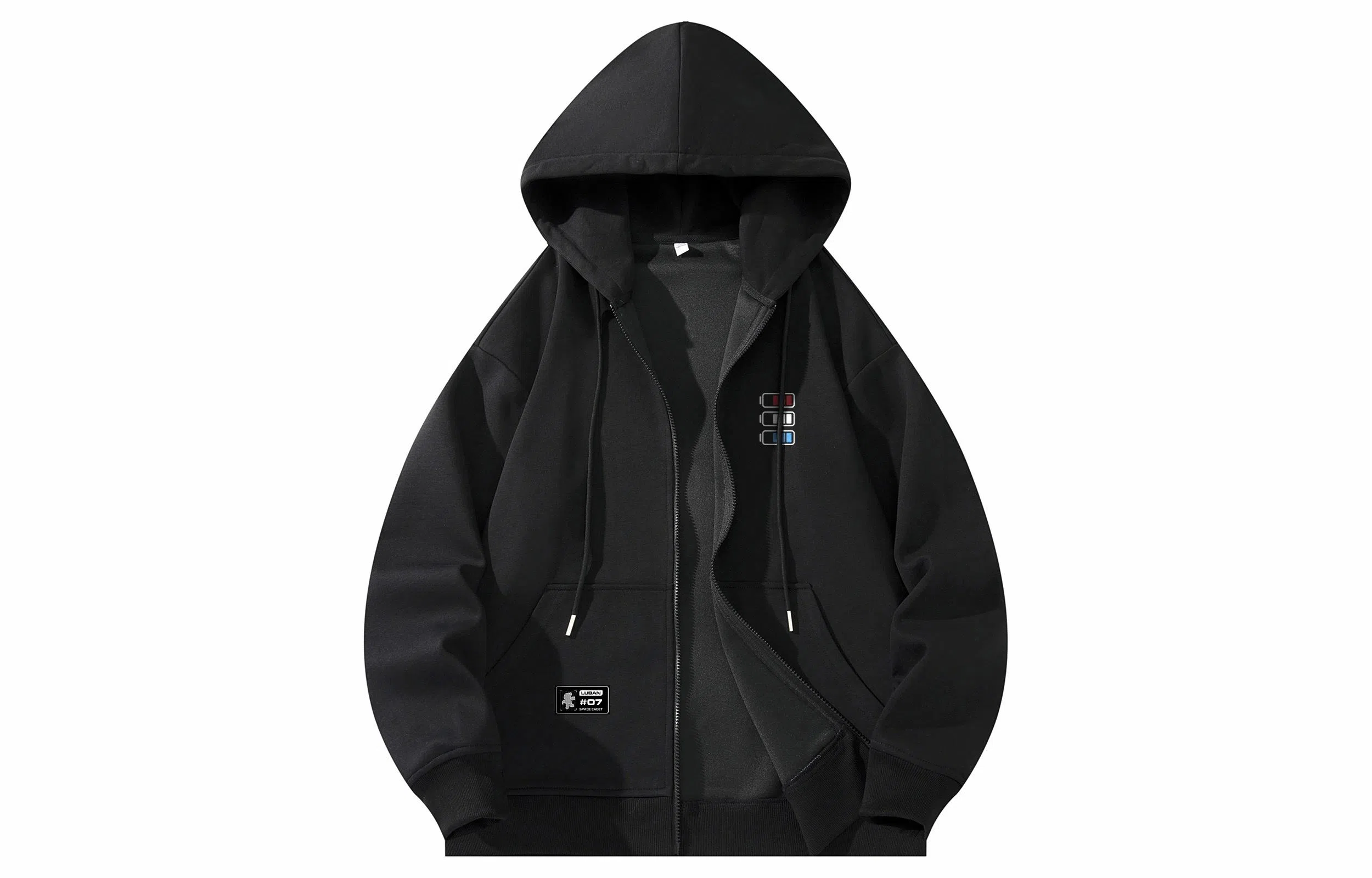 王者荣耀 鲁班七号星空梦想款 美式复古创意字母涂鸦简约落肩长袖休闲宽松多巴胺连帽夹克外套 男女同款