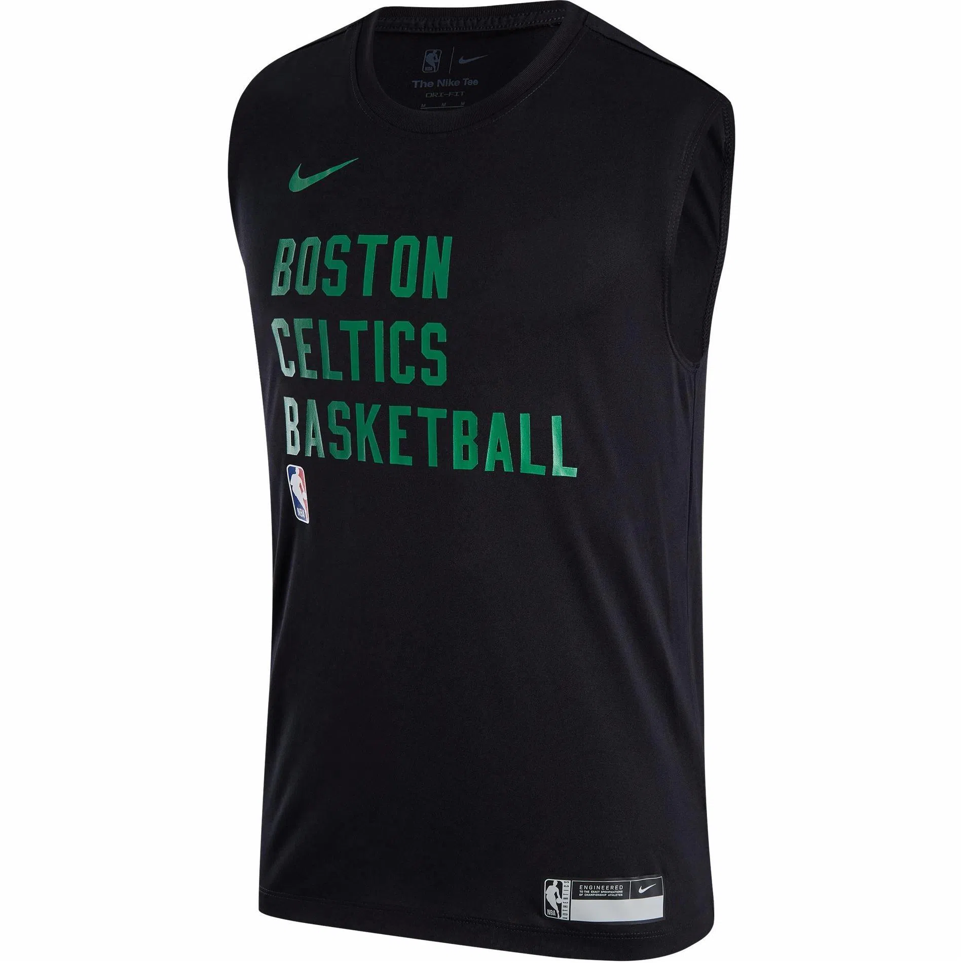Nike Letter Print Sleeveless Tee Black