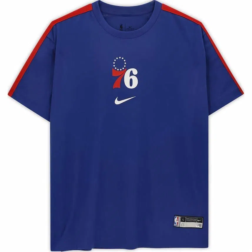 Nike x NBA 76ers Crewneck Tee Blue