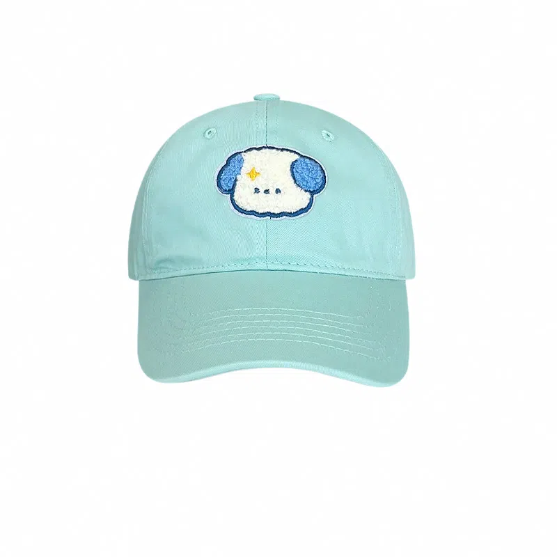 SLEEPYWALK Blue Dog Embroidery Cap